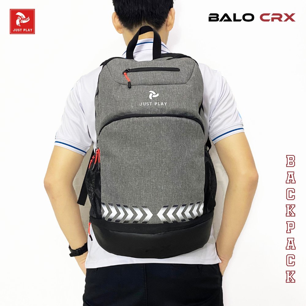 Balo thể thao Just Play CRX xám 5
