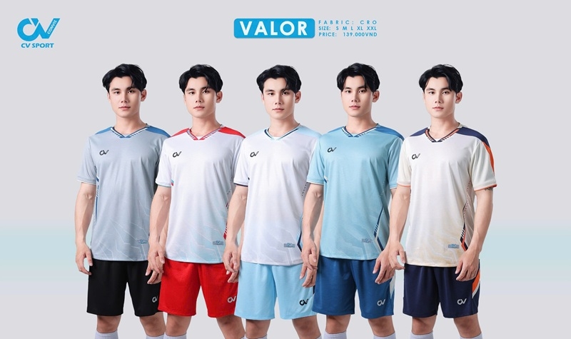 Áo bóng đá không logo CV VALOR