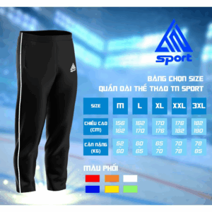 Quần dài 1 sọc TN Sport (Vải nỉ cào)