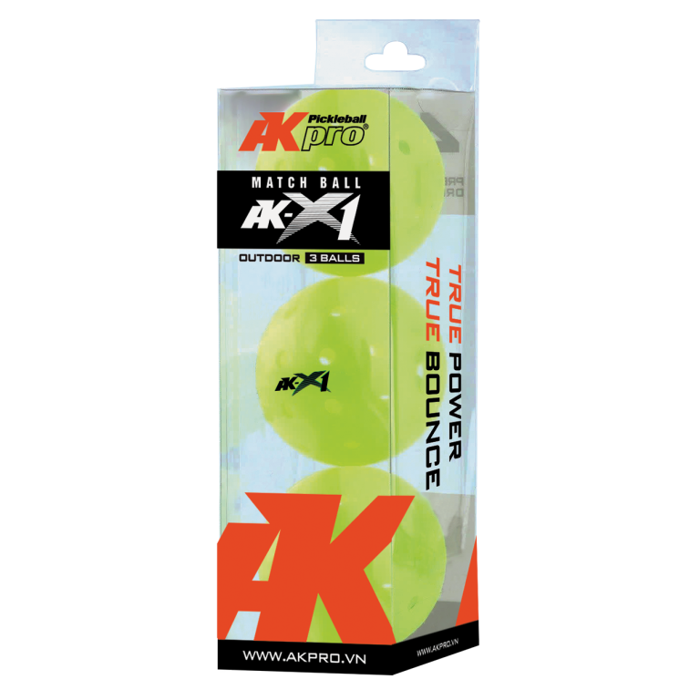 Bóng thi đấu Pickleball Ak Pro AK-X1 (3 quả) - Ảnh 4